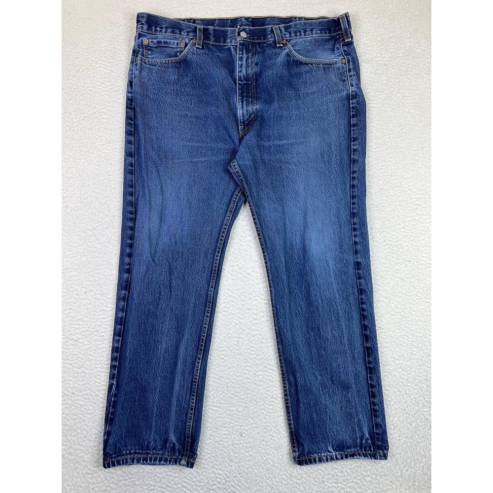 Levis 505 Jeans‎ Mens 40x30 Blue Straight 100% Cotton Denim Medium Wash